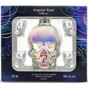 Vodka Crystal Head Aurora - Coffret 4 verres