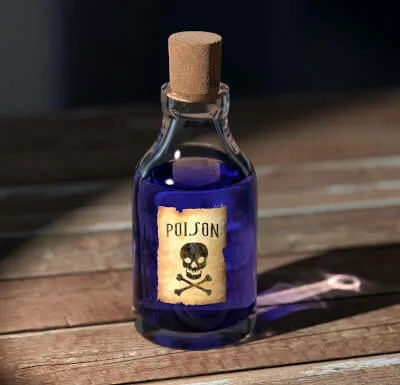 Une fiole de poison