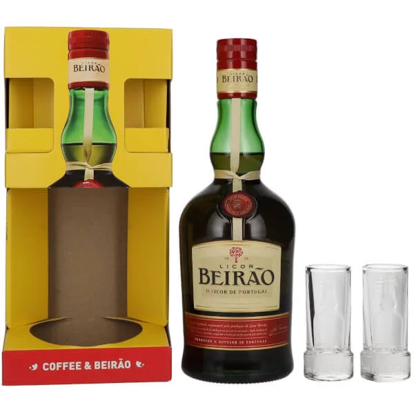 Coffret Licor Beirão + 2 verres