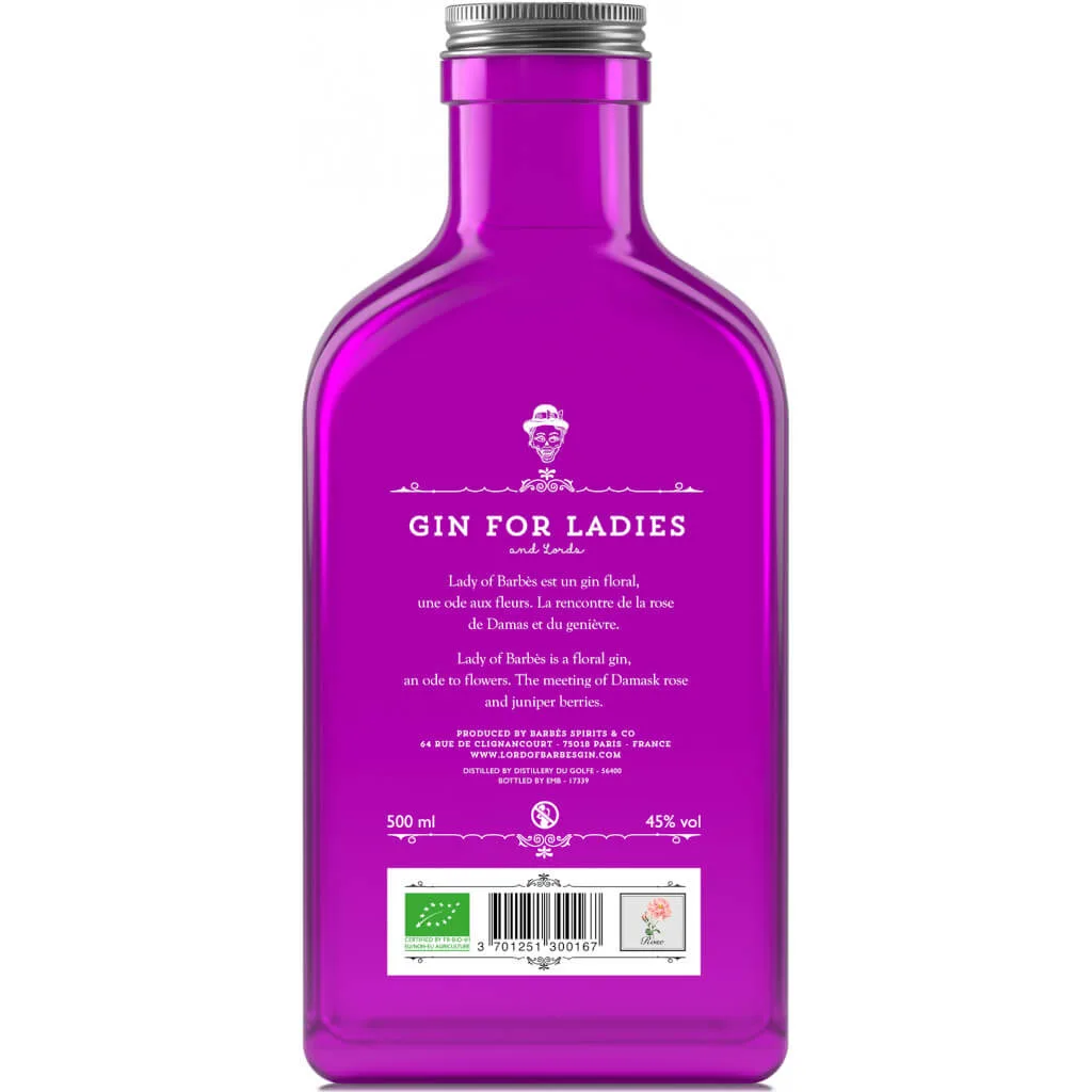Gin Lady of Barbes - verso
