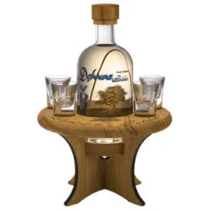 Vodka Debowa - Table + 4 verres à shot